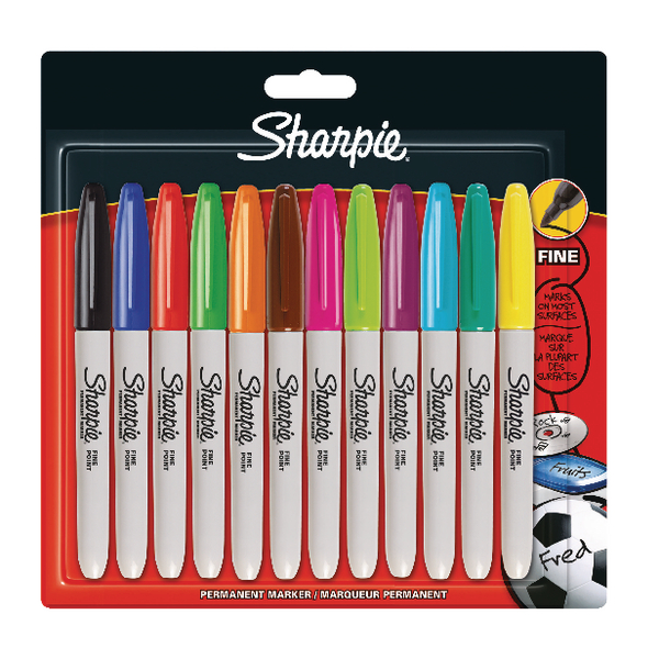 Sharpie Markers Fine Assorted [Pack of 12]