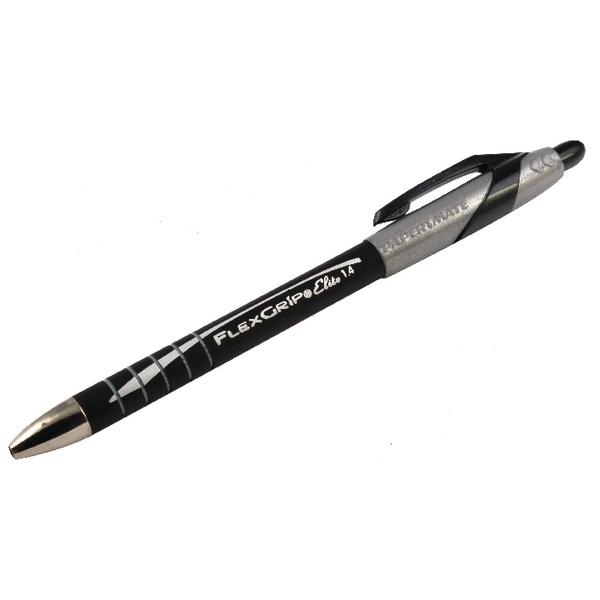 PaperMate Flexgrip Elite Retractable Black [Pack of 12]