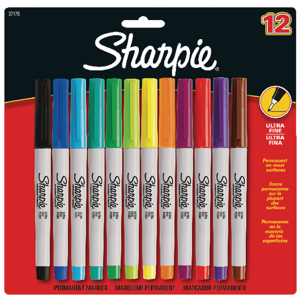 Sharpie Ultra Fine Assorted [Pack of 12]
