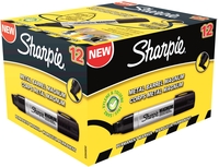 Sharpie Metal Permanent Marker XL Chisel Black [Pack of 12]