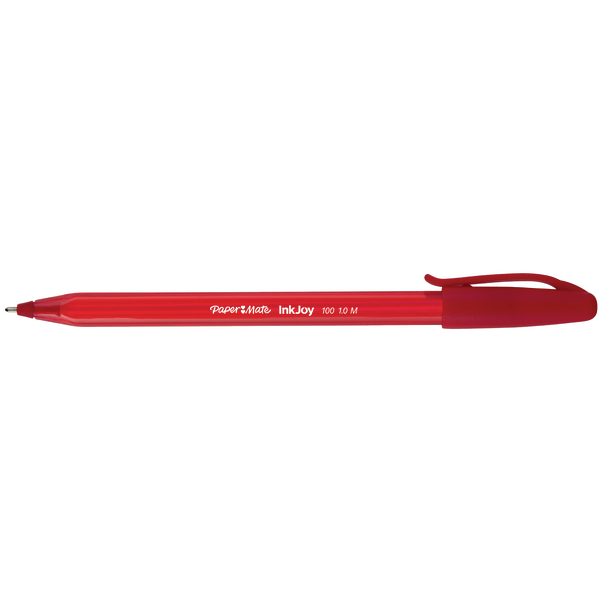 PaperMate Inkjoy 100 Stick Ball Pen Red [Pack of 50]
