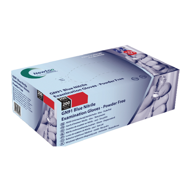 Handsafe Nitrile Examination Gloves Powder Free Cobalt Blue Large [Pack of 200]