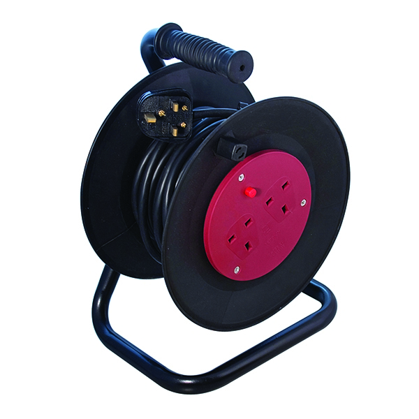 CED 25m 2-Gang Heavy Duty Extension Reel 13amp