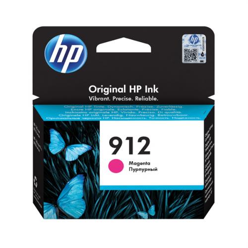 Hewlett Packard HP 912 Ink Cartridge Magenta 2.93ml 3YL78AE alternative image 1
