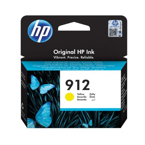 Hewlett Packard HP 912 Ink Cartridge Yellow 2.93ml 3YL79AE alternative image 1
