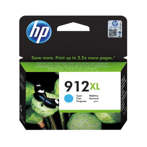 HP 912XL High Capacity Cyan Ink Cartridge 3YL81AE alternative image 1
