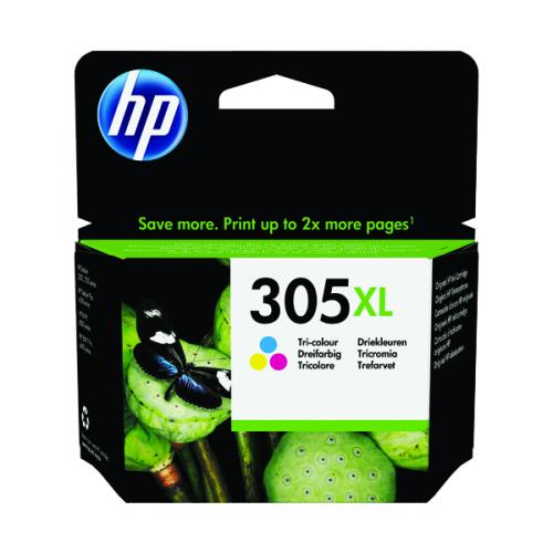 Hewlett Packard HP 305XL High Yield Original Ink Cartridge Tri Colour 3YM63AE