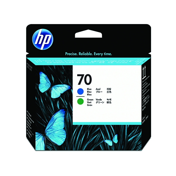 HP C9408A Blue and Green Printheads