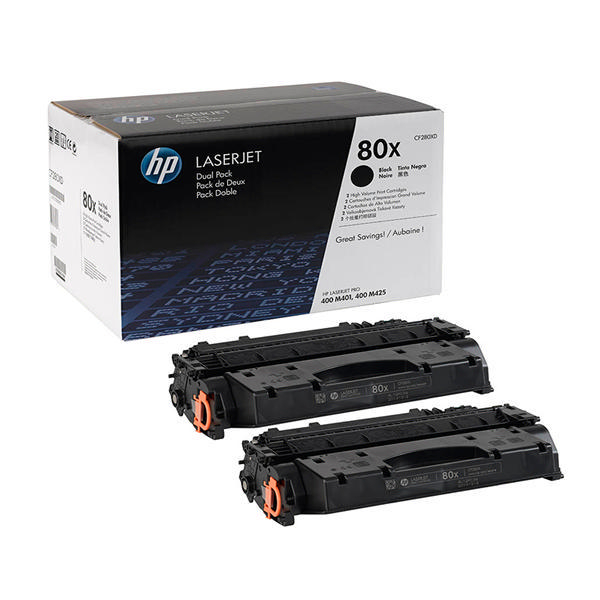 HP CF280A High Capacity Black Toner Twin Pack alternative image 1