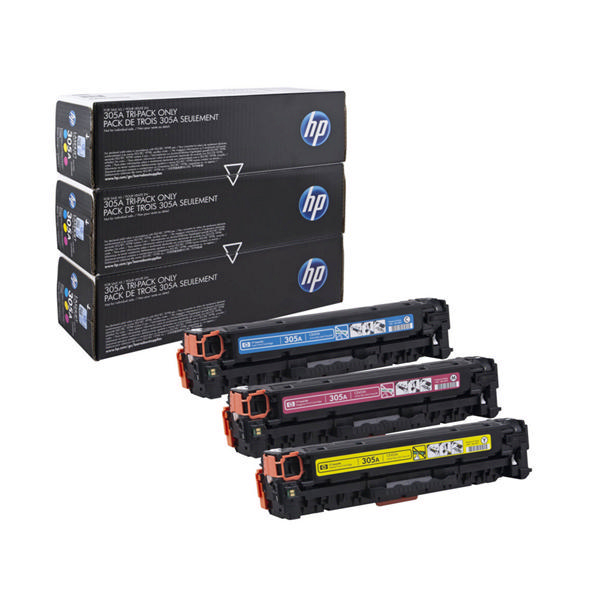 HP CF370AM Colour Toner Cartridges [Pack of 3] alternative image 1