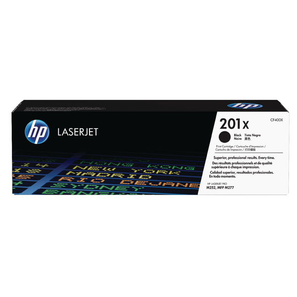 HP 201X High Yield Black Laserjet Toner Cartridges [Pack of 2] alternative image 1