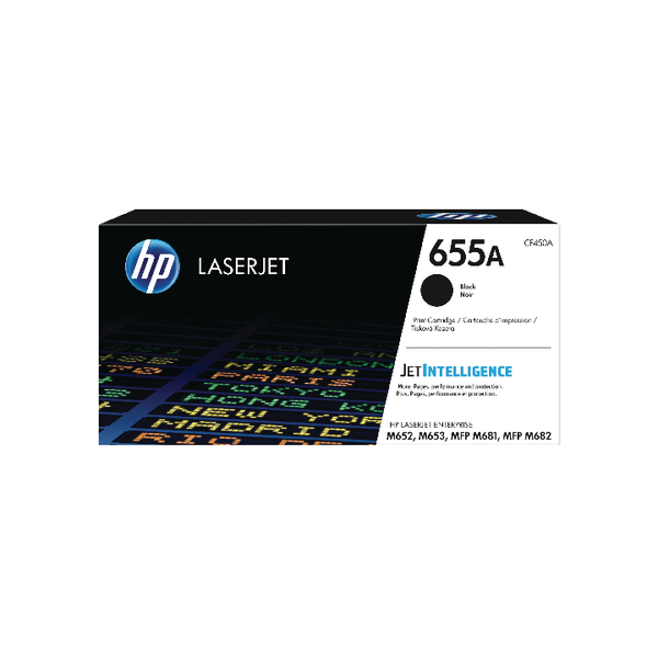 HP 655A Black Original LaserJet Toner Cartridge alternative image 1