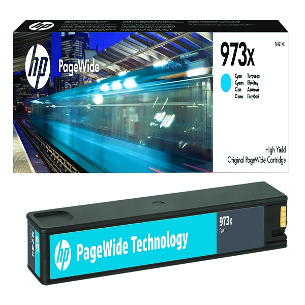 HP 973X High Yield Cyan 7000 Pages Original Ink F6T81AE alternative image 1