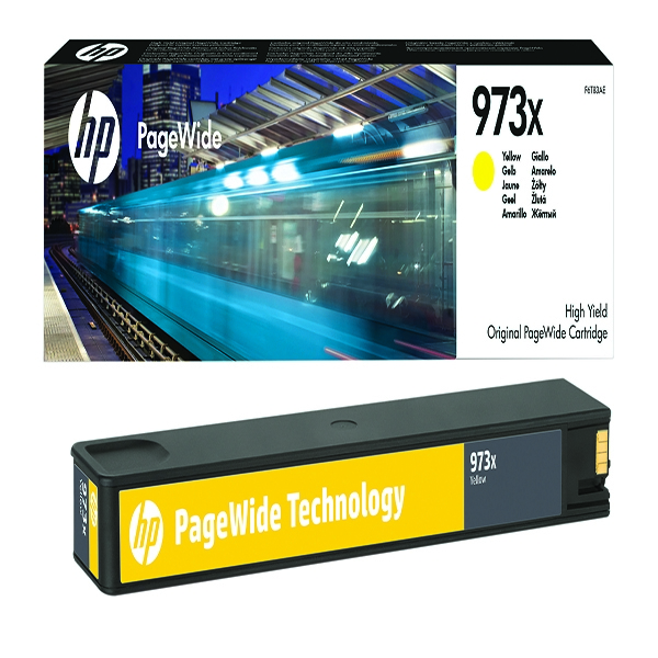 HP 973X Yellow PageWide Inkjet Cartridge High Yield alternative image 1