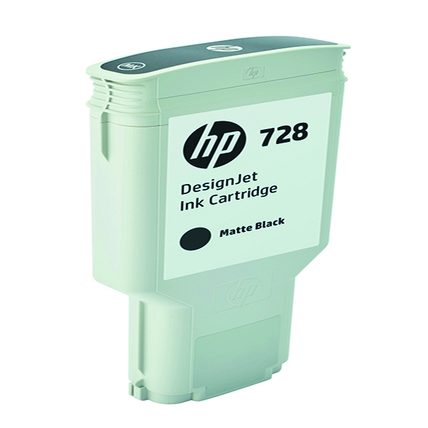 HP 728 DesignJet Matte Black Ink Cartridge 300ml alternative image 1