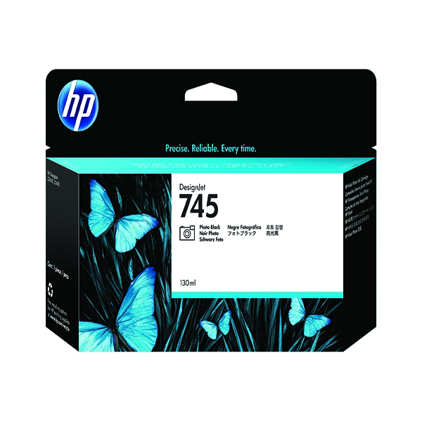 HP 745 DesignJet Photo Black Ink Cartridge 130ml