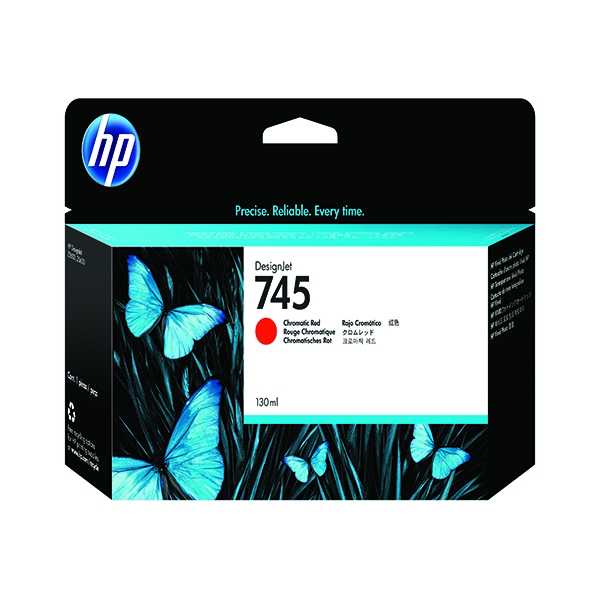 HP 745 DesignJet Ink Cartridge Chromatic Red 130ml