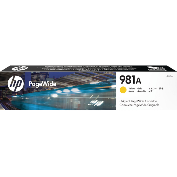 HP 981A PageWide Ink Yellow Cartridge alternative image 1