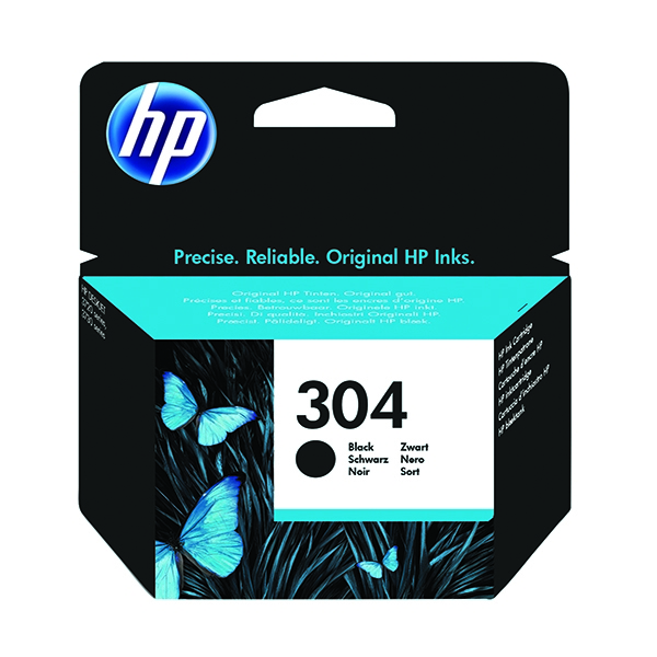 HP 304 Black Ink Cartridge N9K06AE#BGX alternative image 1