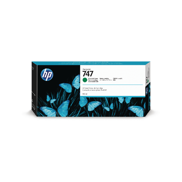 Hewlett Packard HP 747 300ml Chromatic Green Ink Cartridge P2V84A alternative image 1