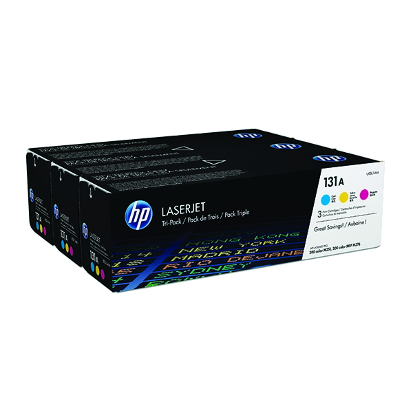 HP U0SL1AM Cyan, Magenta and Yellow Toner Pack alternative image 1