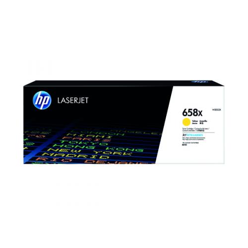 Hewlett Packard HP 658X LaserJet Toner Cartridge Yellow W2002X