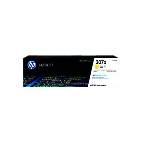 Hewlett Packard HP 207X LaserJet High Yield Toner Cartridge Yellow W2212X