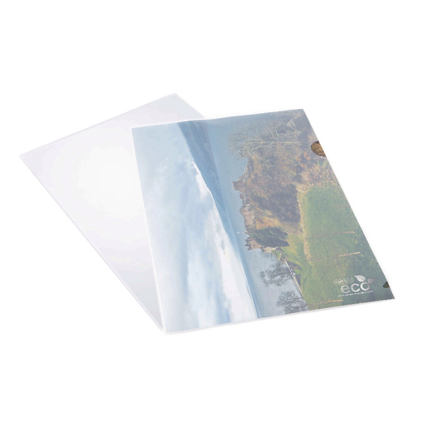 Rapesco Eco Cut Flush Folders A4 Clear [Pack of 100]