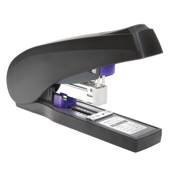 Rapesco X5-90PS Less-Effort Heavy Duty Stapler Black and Purple
