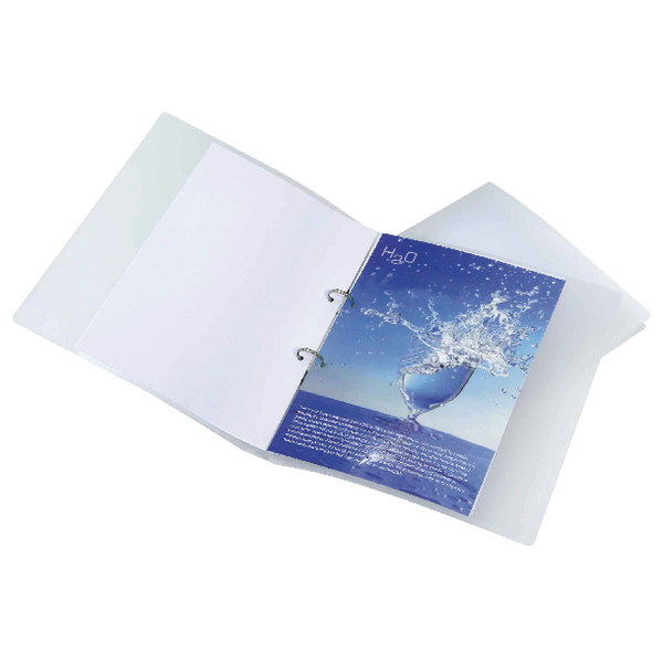 Rapesco Eco 2 Ring Binder A4 25mm Clear [Pack of 10]
