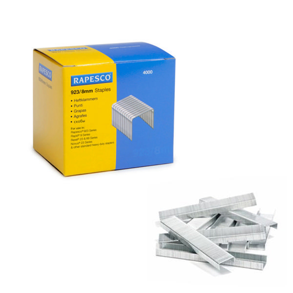 Rapesco Staples 923 Series 8mm [Pack of 4000]