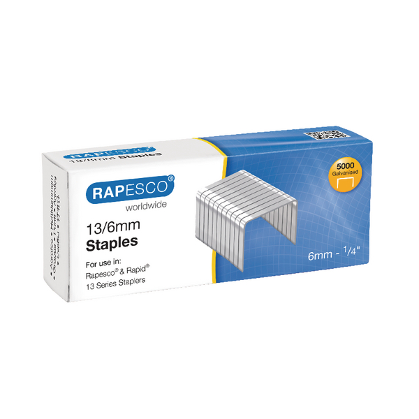 Rapesco Staples 6mm 13/6 [Pack of 5000]