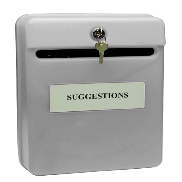Helix Post Suggestion Box Grey