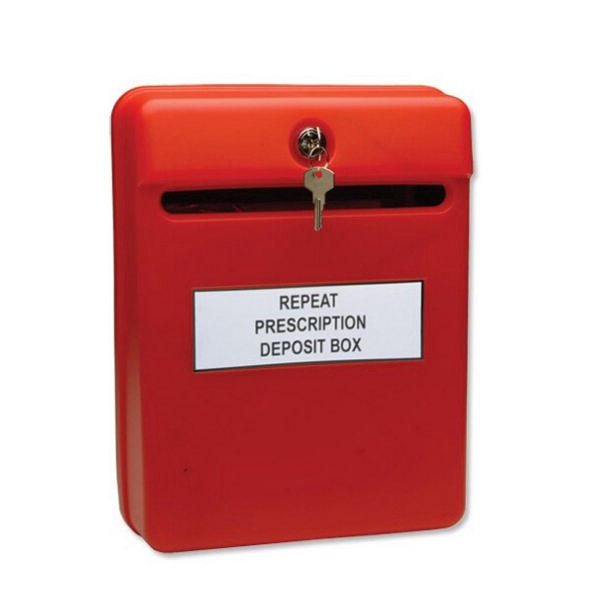 Helix Post Suggestion Box Red