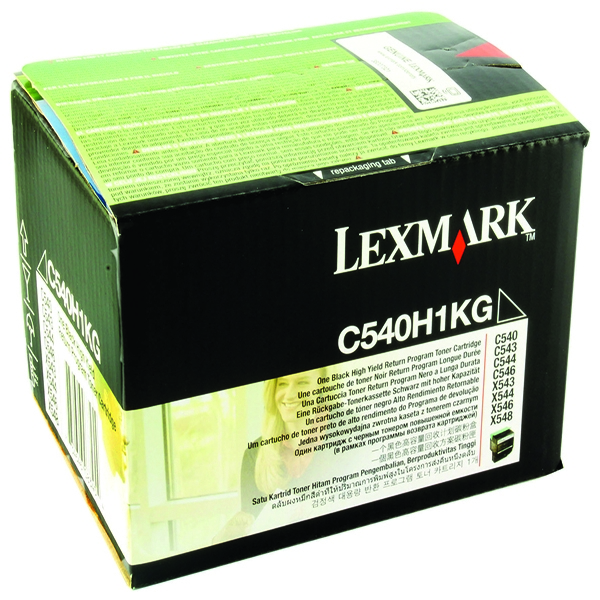 Lexmark 0C540H1KG Black High Capacity Return Programme Cartridge