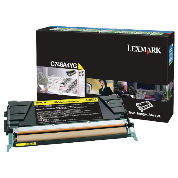 Lexmark C746A1YG Yellow Return Programme Toner Cartridge