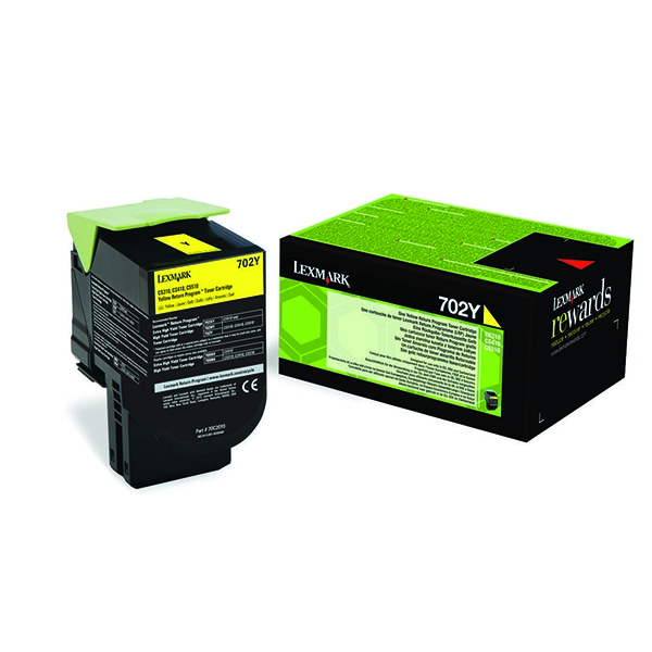 Lexmark 70C20Y0 Yellow Toner Cartridge