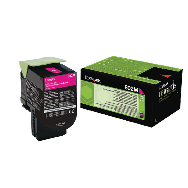 Lexmark 80C20M0 Return Programme Magenta Toner Cartridge