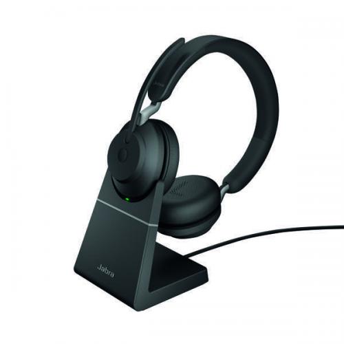 Jabra Evolve2 65 USB-C MS Stereo Headset with Charging Stand