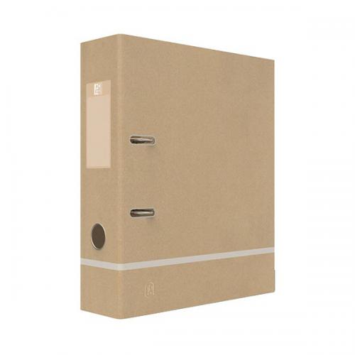 Oxford Touareg Lever Arch File 80mm Spine A4 Kraft Natural
