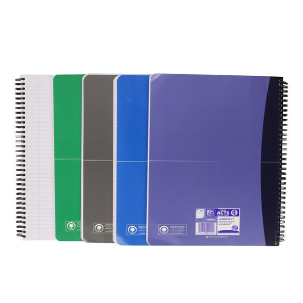 Oxford Office Wirebound Notebook Soft Cover A4 Assorted [Pack of 5]
