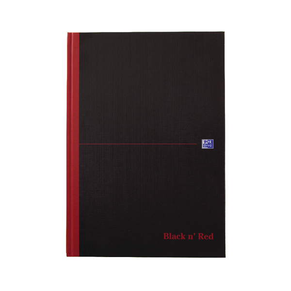 Black n Red Casebound Book Smart Ruled A4