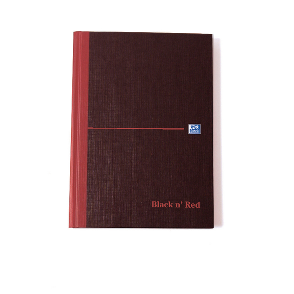 Black n Red Manuscript Book A5 Single Cash [Pack of 5]