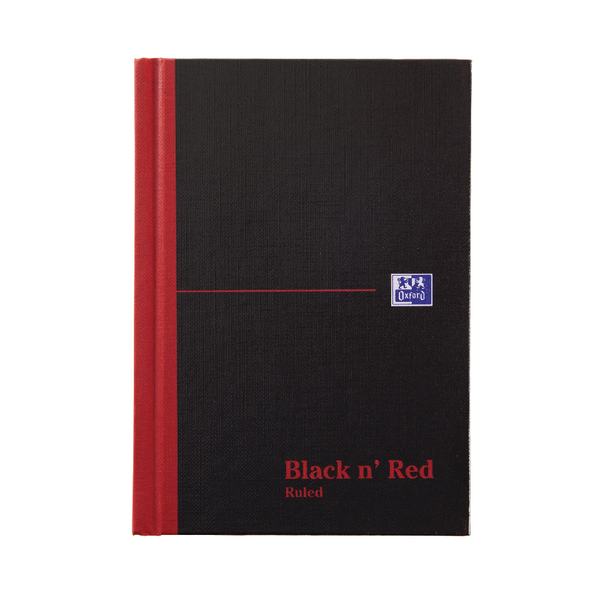 Black n Red Book A6 Feint Ruled [Pack of 5]