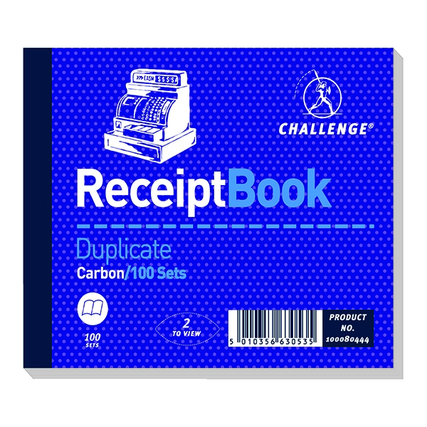 Challenge Duplicate Book 105x130mm Receipt [Pack of 5]