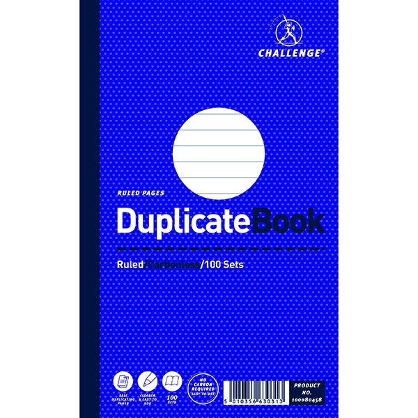 Challenge Duplicate Book 210x130mm [Pack of 5]