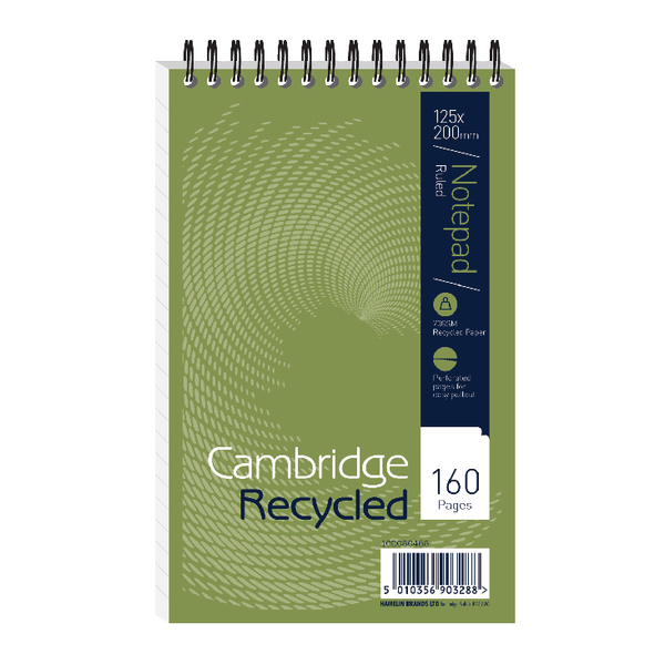 Cambridge Recycled Spiral Notebook [Pack of 10]