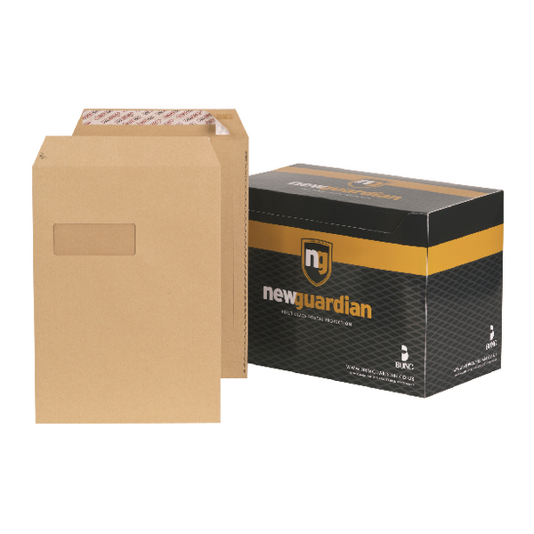 New Guardian Envelopes Easypeel C4 Window Manilla [Pack of 250]