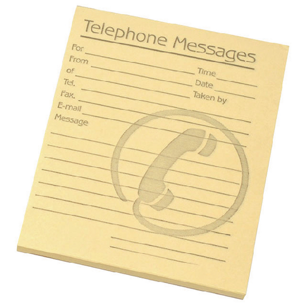 Challenge Telephone Message Pad 4x5 Inches Yellow [Pack of 10]