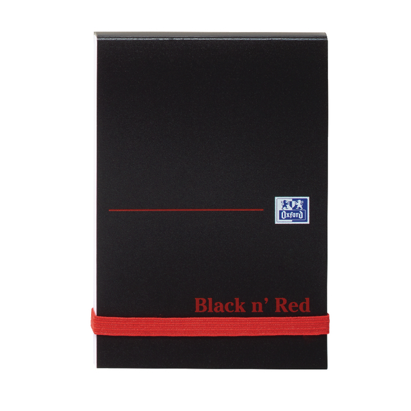 Black n Red A7 Notebook with Strap